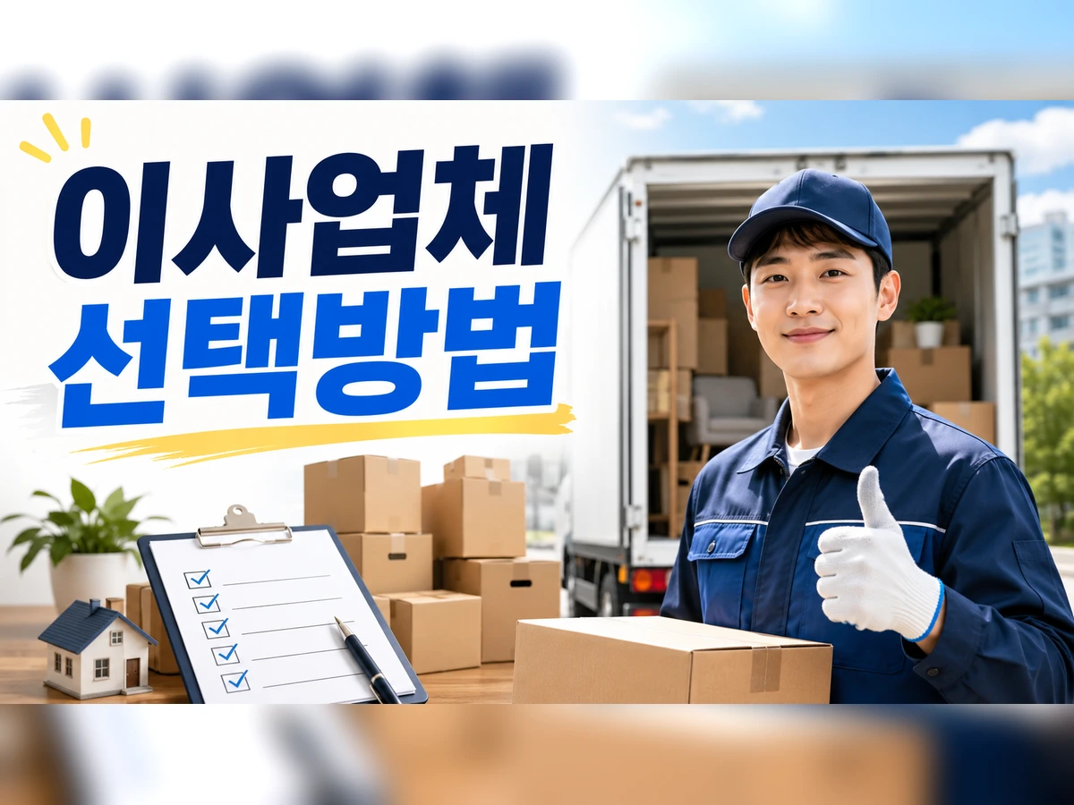 이사업체 선택방법
