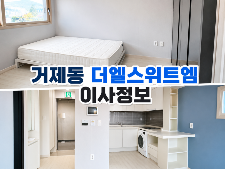 거제동 더엘스위트엠 오피스텔, 생활환경 이사정보